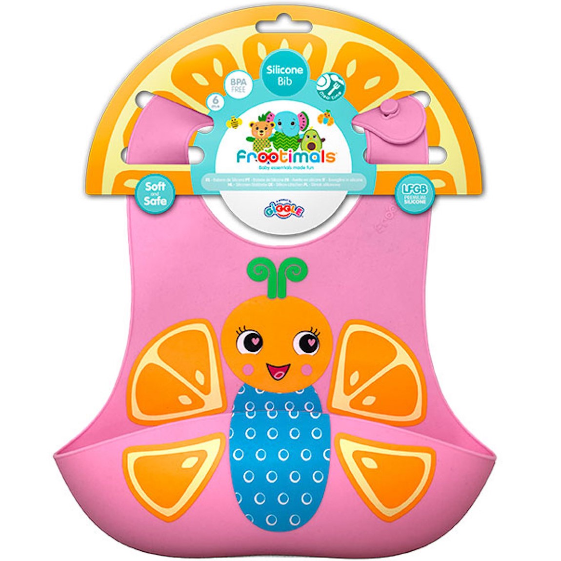 Baby Silikon Laken Lätzchen Schmetterling