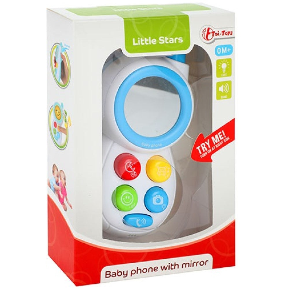Baby Telefon mit Spiegel, Licht und Sound