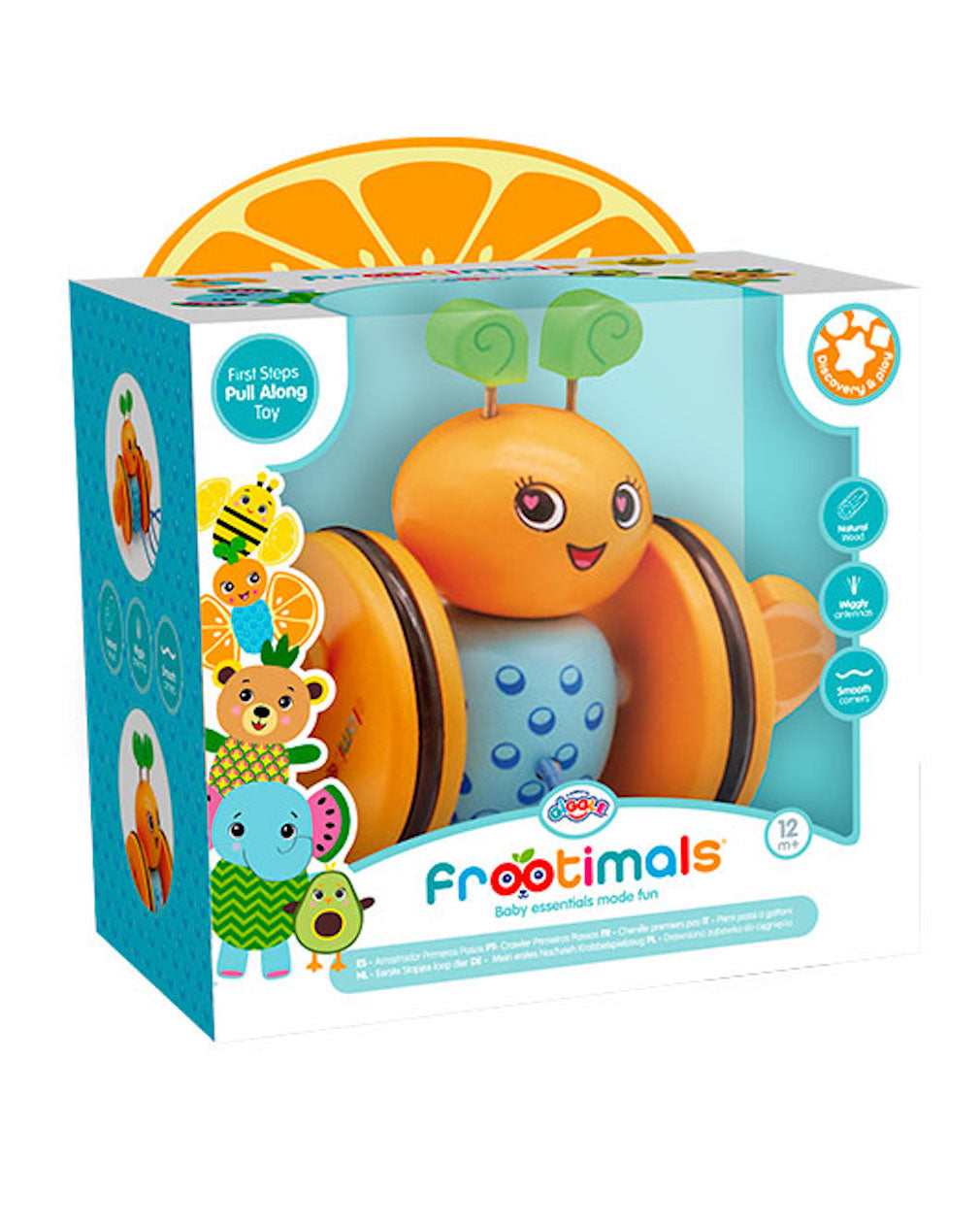 Baby Ziehspielzeug aus Holz Schmetterling