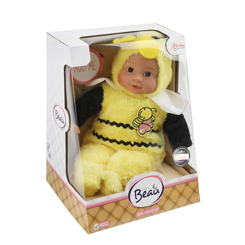 Babypuppe in einem Tier-Kostüm 25 cm