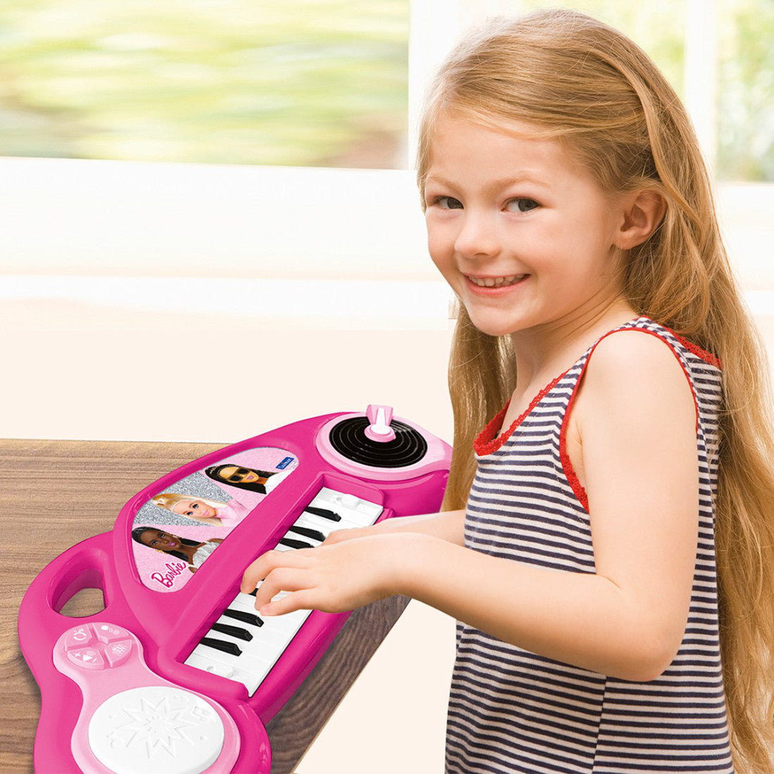 Barbie Elektronisches Keyboard Drumpad und Lichteffekten