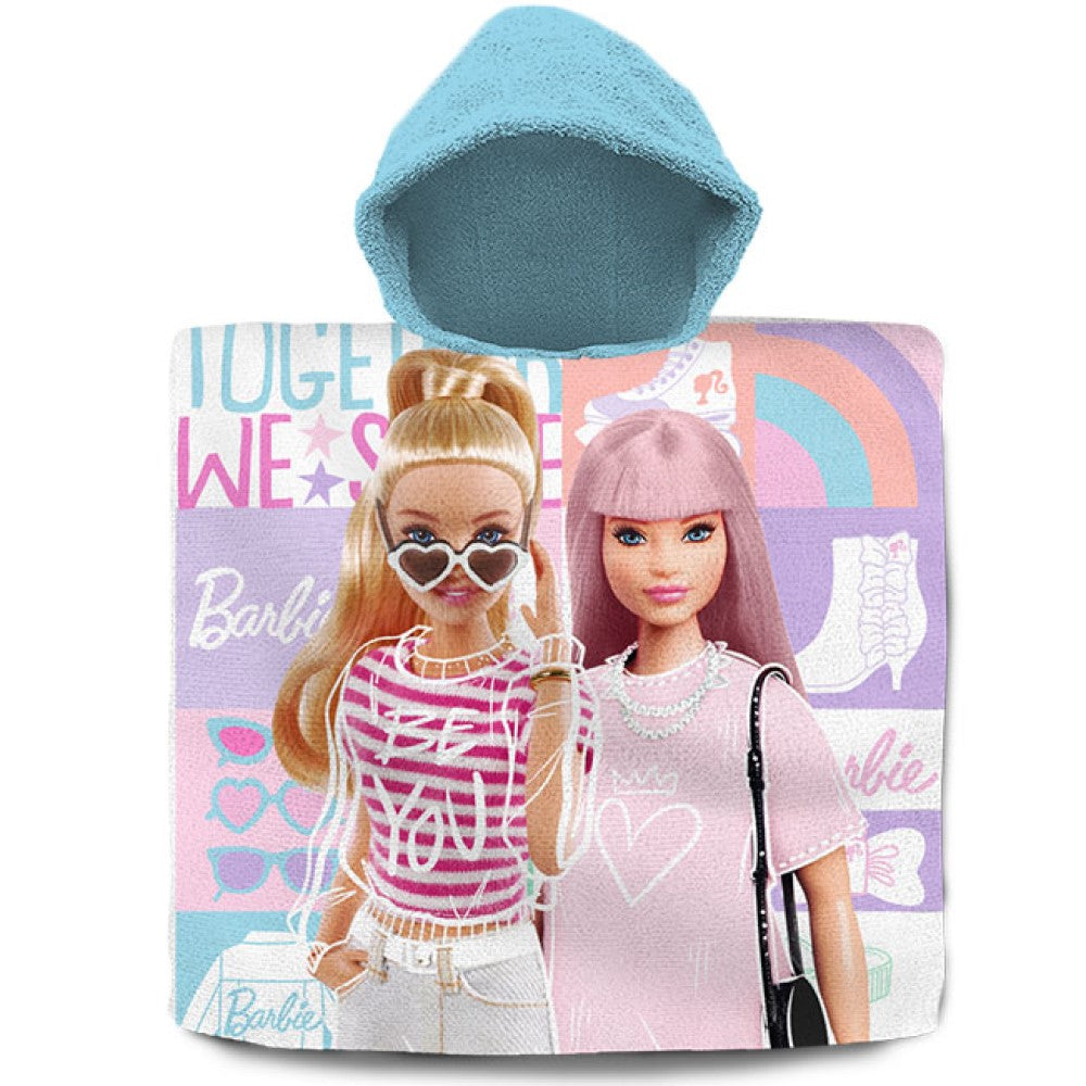 Barbie Kinder-Poncho Baumwolle Kinder-Handtuch