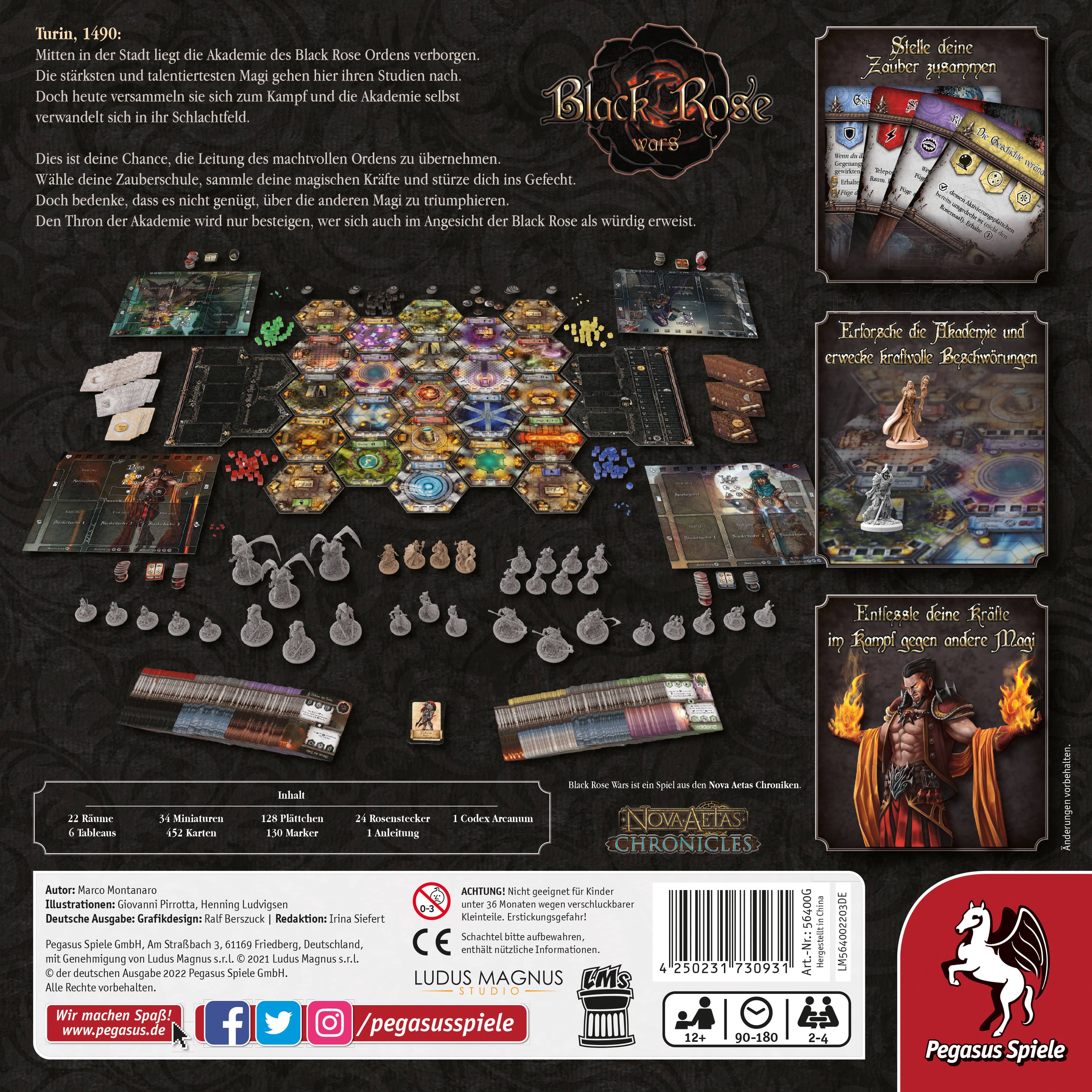 Black Rose Wars - PEGASUS Brettspiel Expertenspiel