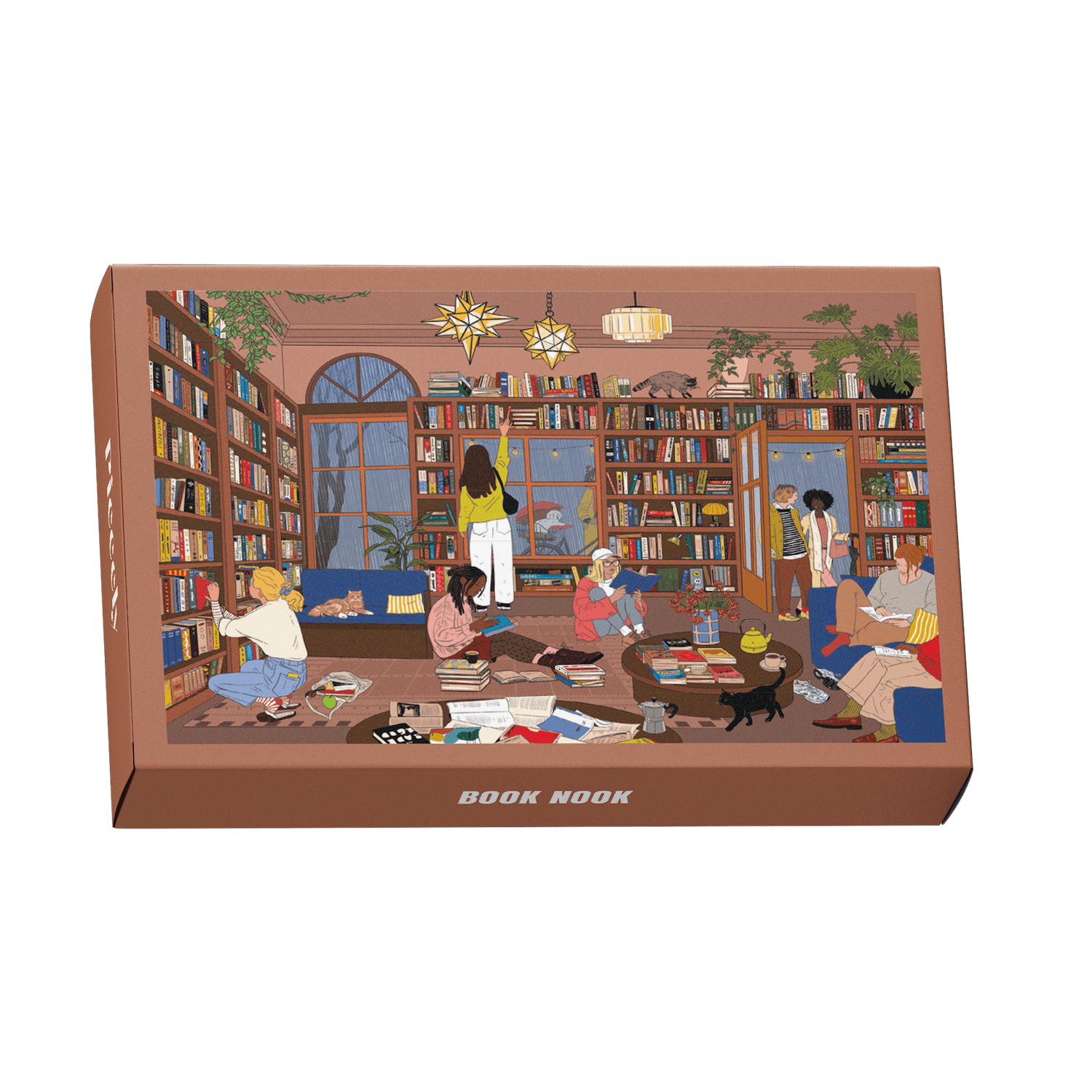 Piecely Book Nook Minipuzzle, 99 Teile