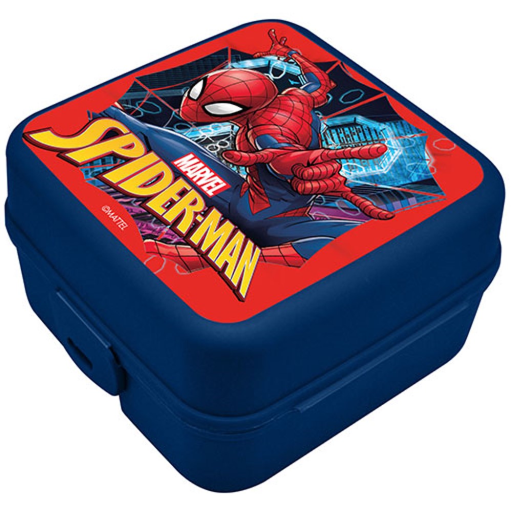 Lunchset Spiderman 4-Fächer Brotdose und Trinkflasche