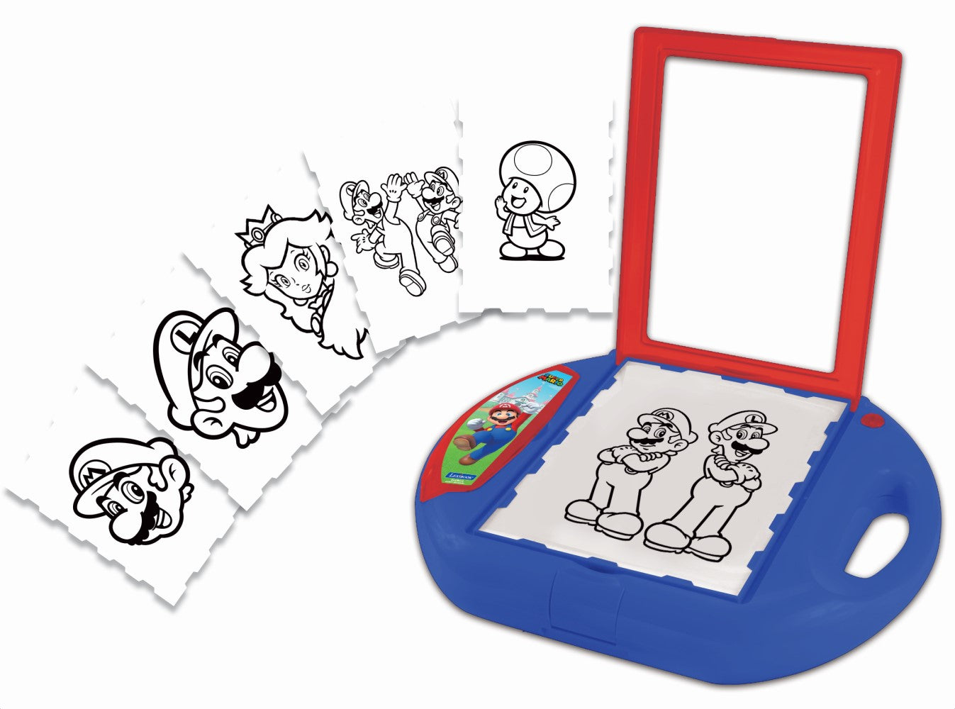 Super Mario Zeichenprojektor mit Schablonen und Stempeln