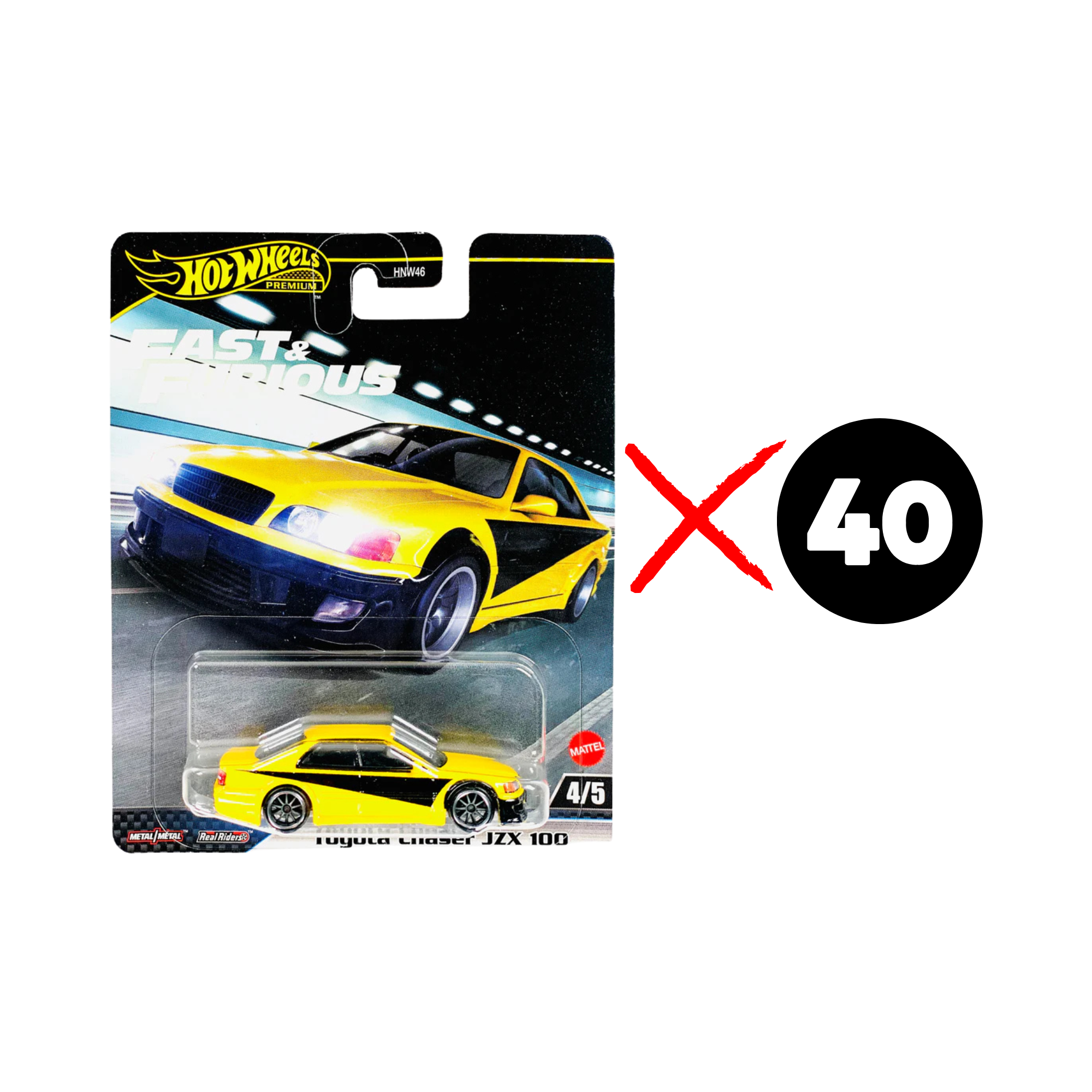 Hot Wheels Premium 40x Toyota Chaser JZX 100 4/5