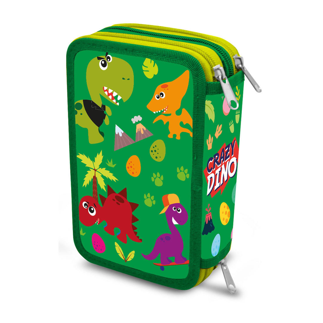 Crazy Dino Federtasche Federmäppchen 44 Teile