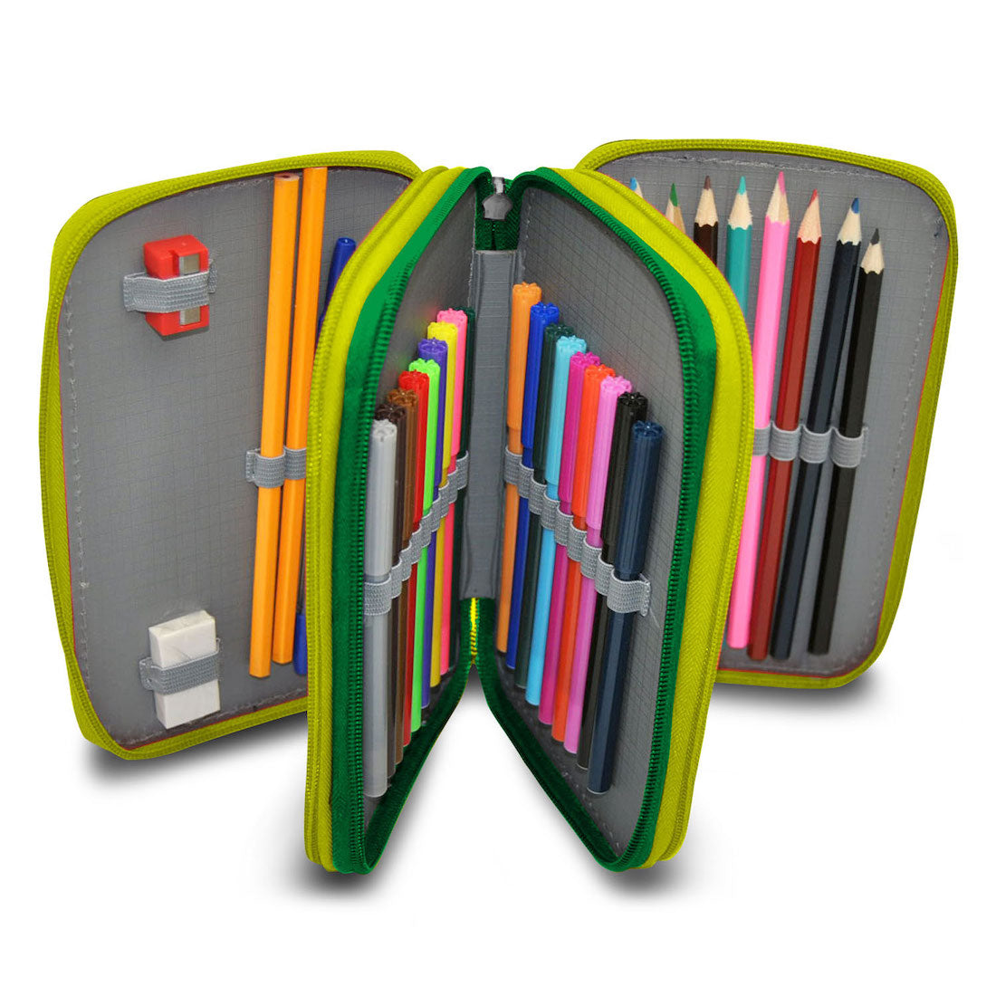 Crazy Dino Federtasche Federmäppchen 44 Teile