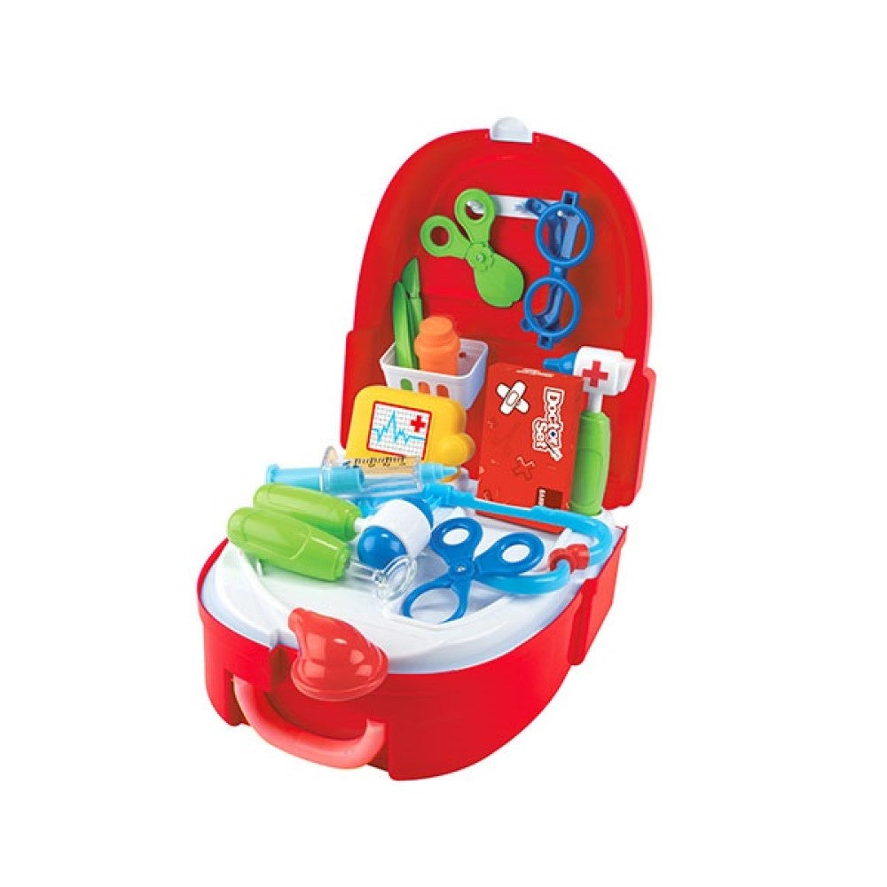 Doktor Set Arzt Rucksack mit viel Zubehör 20 Teilig