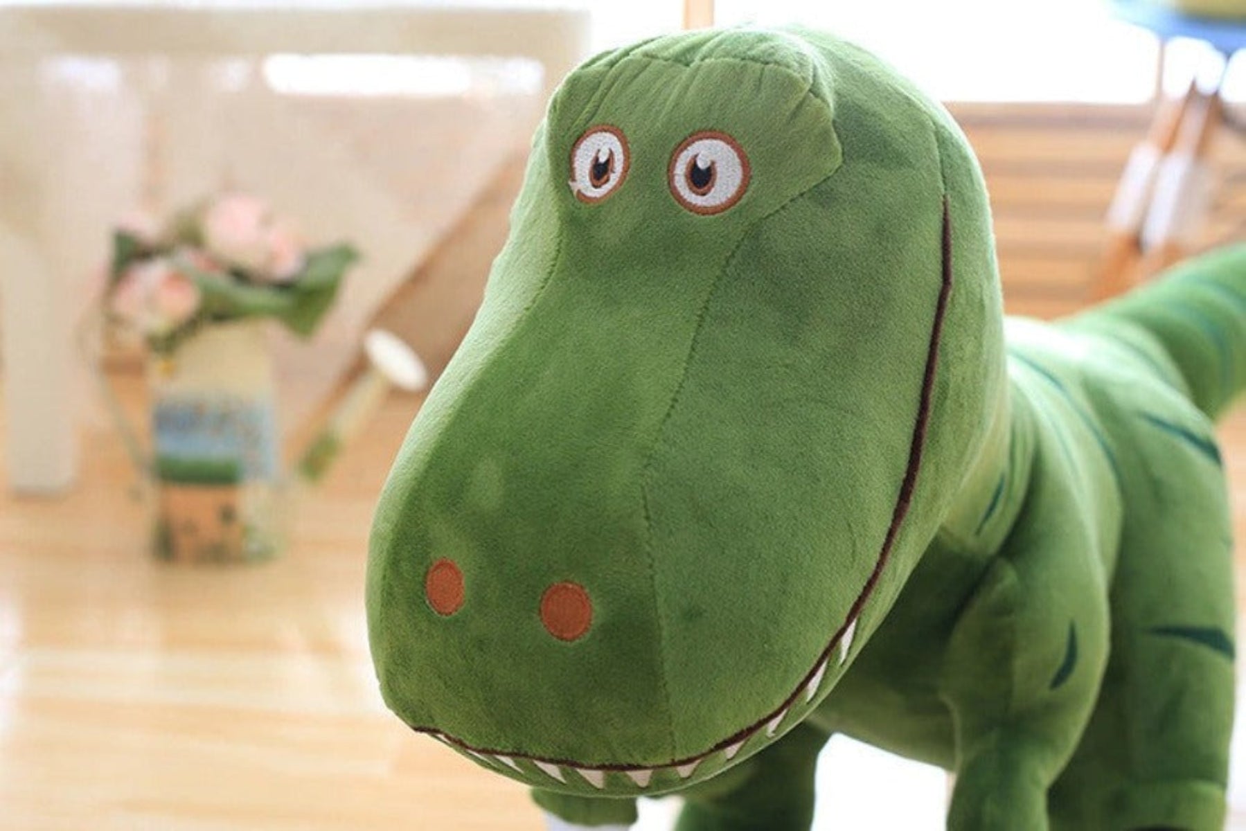 Dinosaurier T-Rex Kuscheltier - 40cm grünes Plüschtier