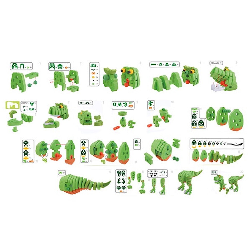 Dinosaurier 3D Puzzle Schaumstoff Dino T-Rex