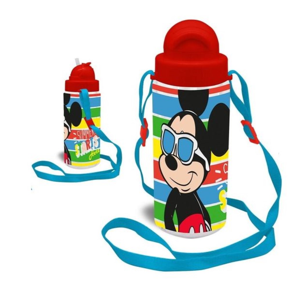 Disney Mickey Mouse Aluminium Trinkflasche mit einem Tragegurt