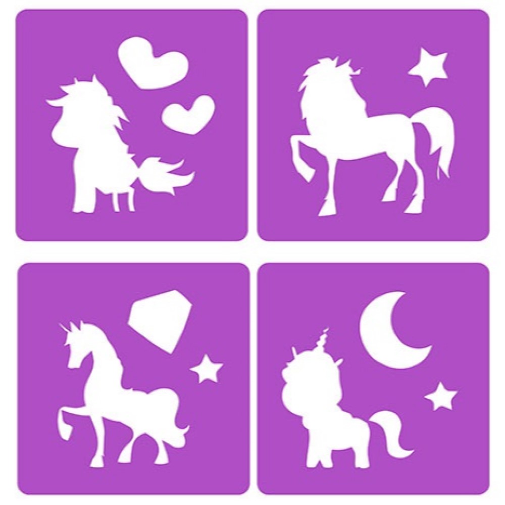 Einhorn Straßenkreide mit Schablonen Kinder-Kreide