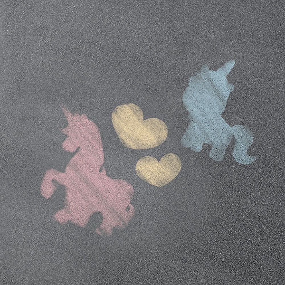 Einhorn Straßenkreide mit Schablonen Kinder-Kreide