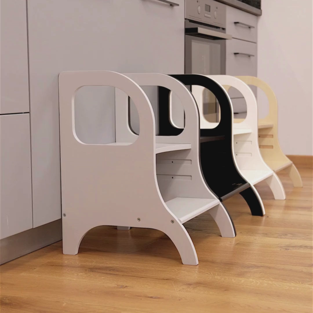 MIIMO – Verstellbarer Tritthocker | Schwarz