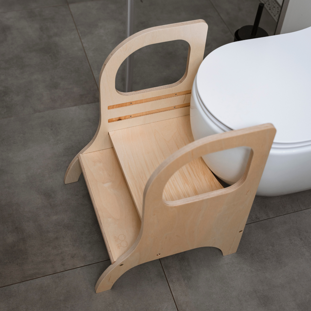 MIIMO – Verstellbarer Tritthocker | Grau