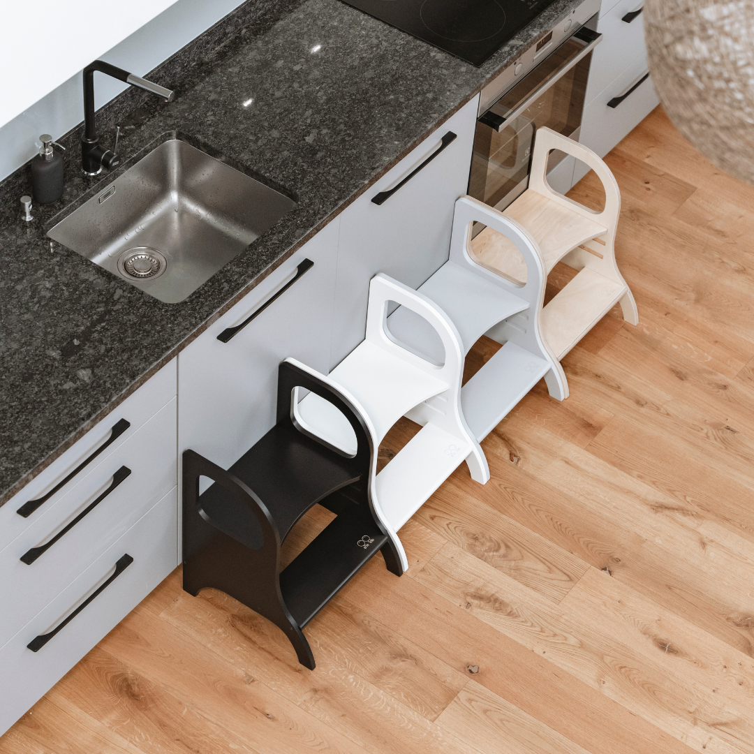 MIIMO – Verstellbarer Tritthocker | Schwarz