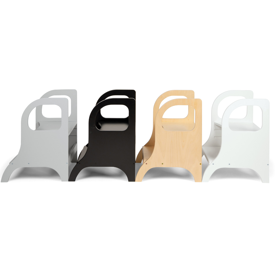 MIIMO – Verstellbarer Tritthocker | Weiß