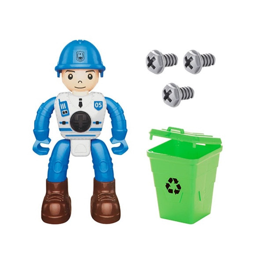 Feuerwehr Polizei Auto und Kran zum Bauen