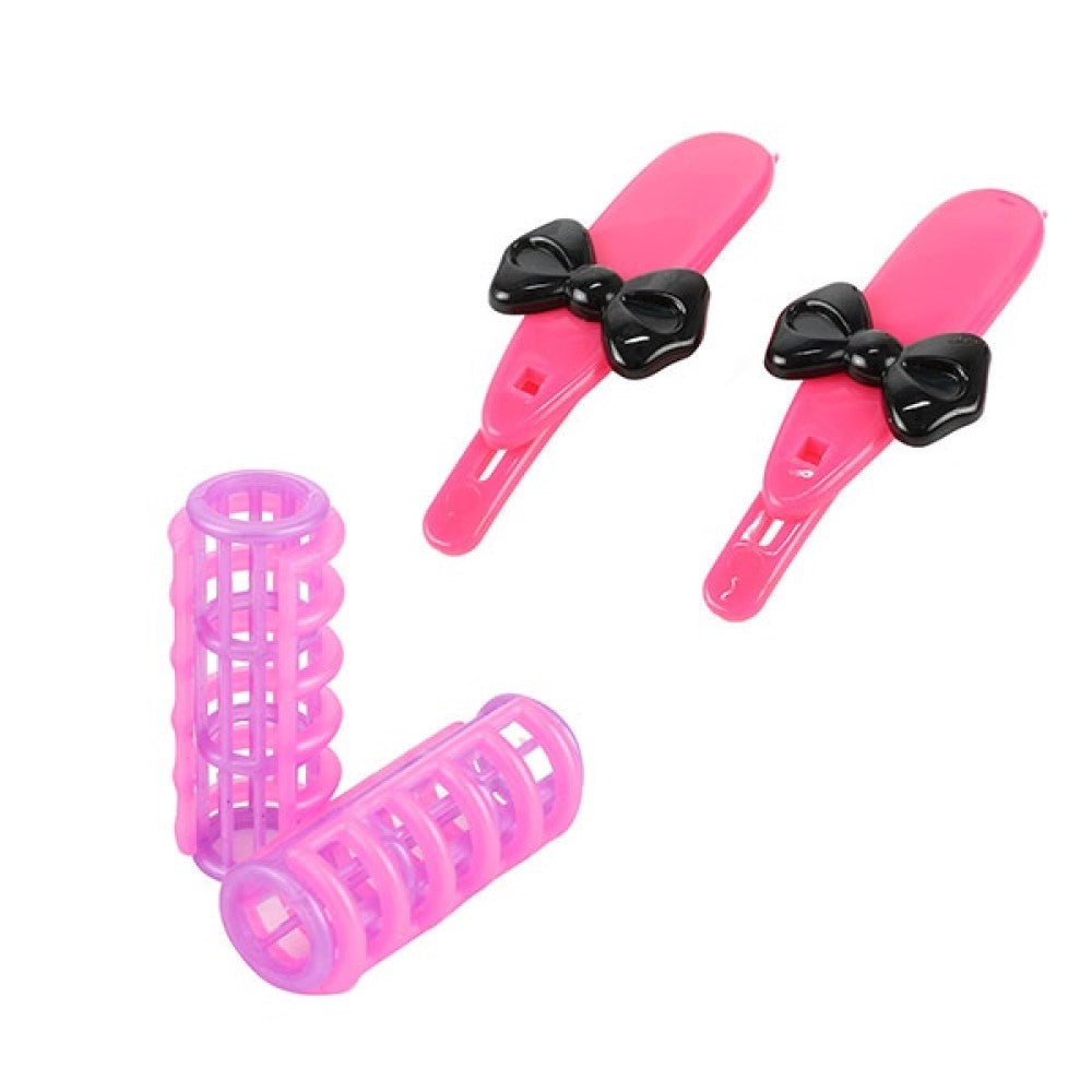 Friseurset mit echtem Fön im Koffer Haare stylen