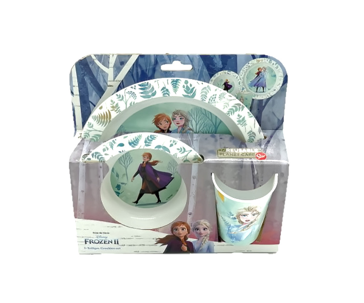 Frozen 2 Kindergeschirr - 3er Set Elsa Anna