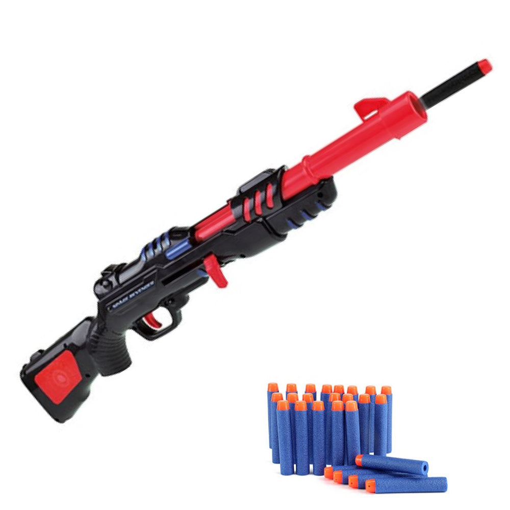 Gewehr Schrotflinte Set mit 6 plus 30 Schaumstoffpfeilen.