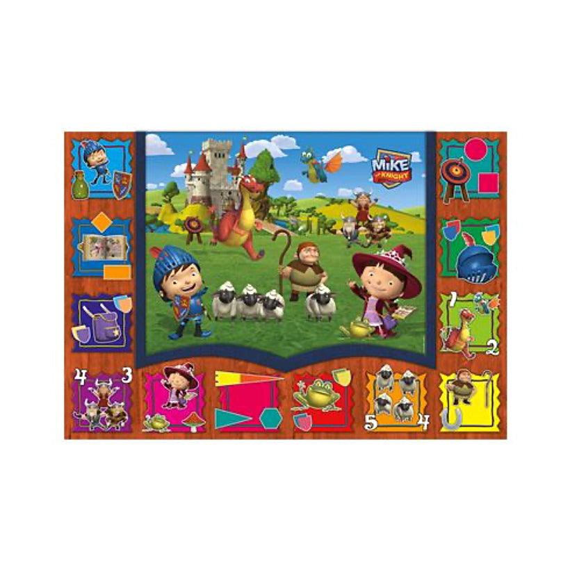 Großer interaktiver Spielteppich Mike der Ritter mit Stift für Kinder