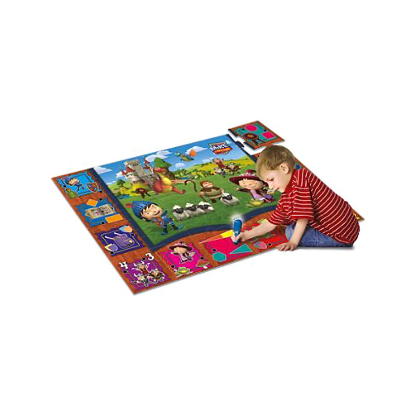 Großer interaktiver Spielteppich Mike der Ritter mit Stift für Kinder