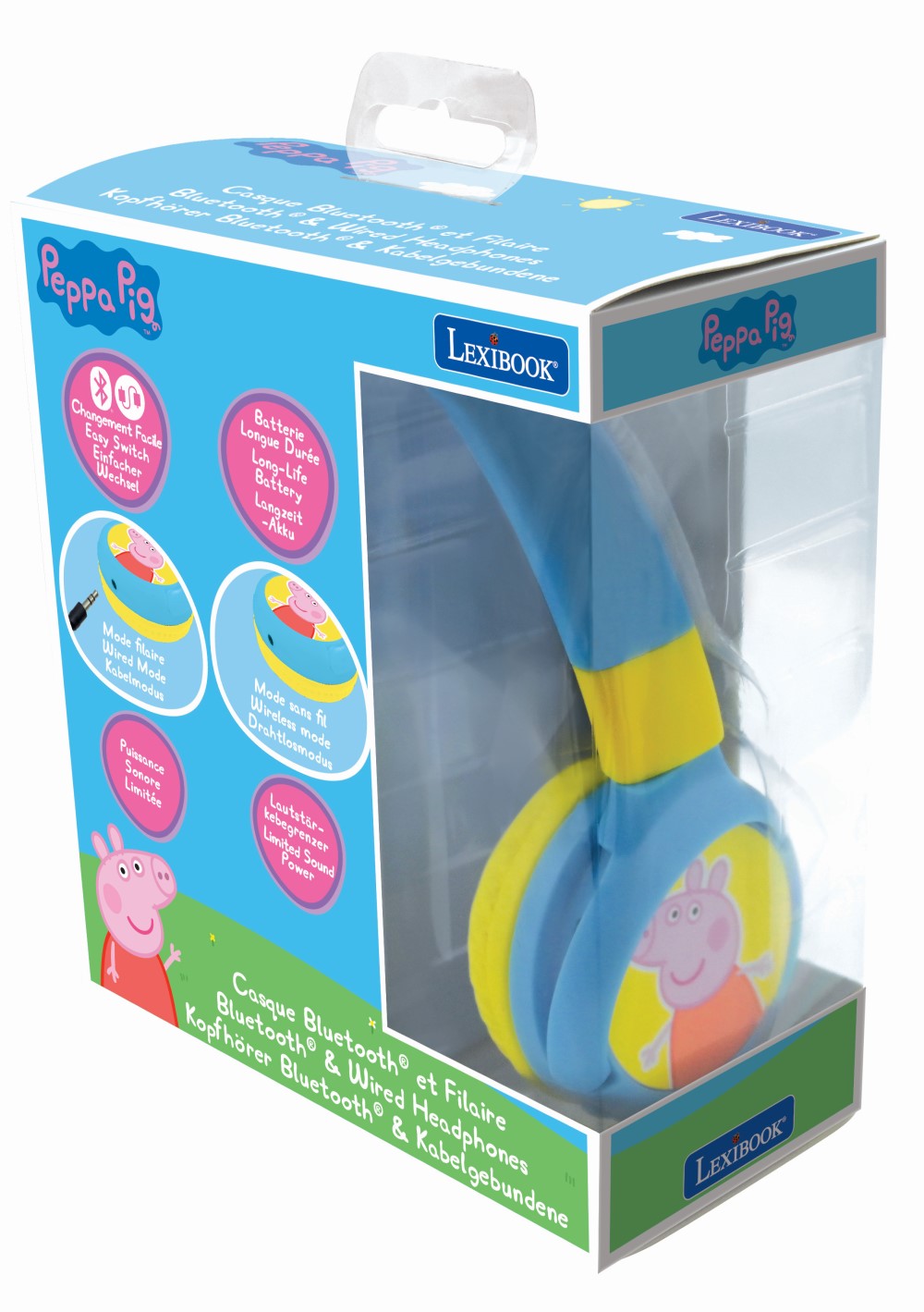 Faltbare Kopfhörer Peppa Wutz 2in1