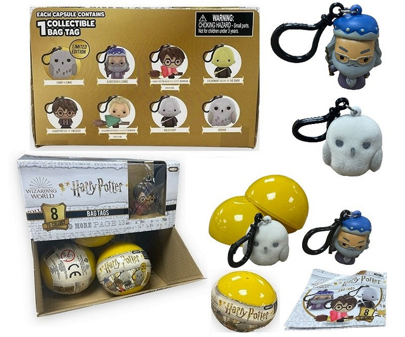 Harry Potter Bag Tags Bagclip Figur in Kapsel