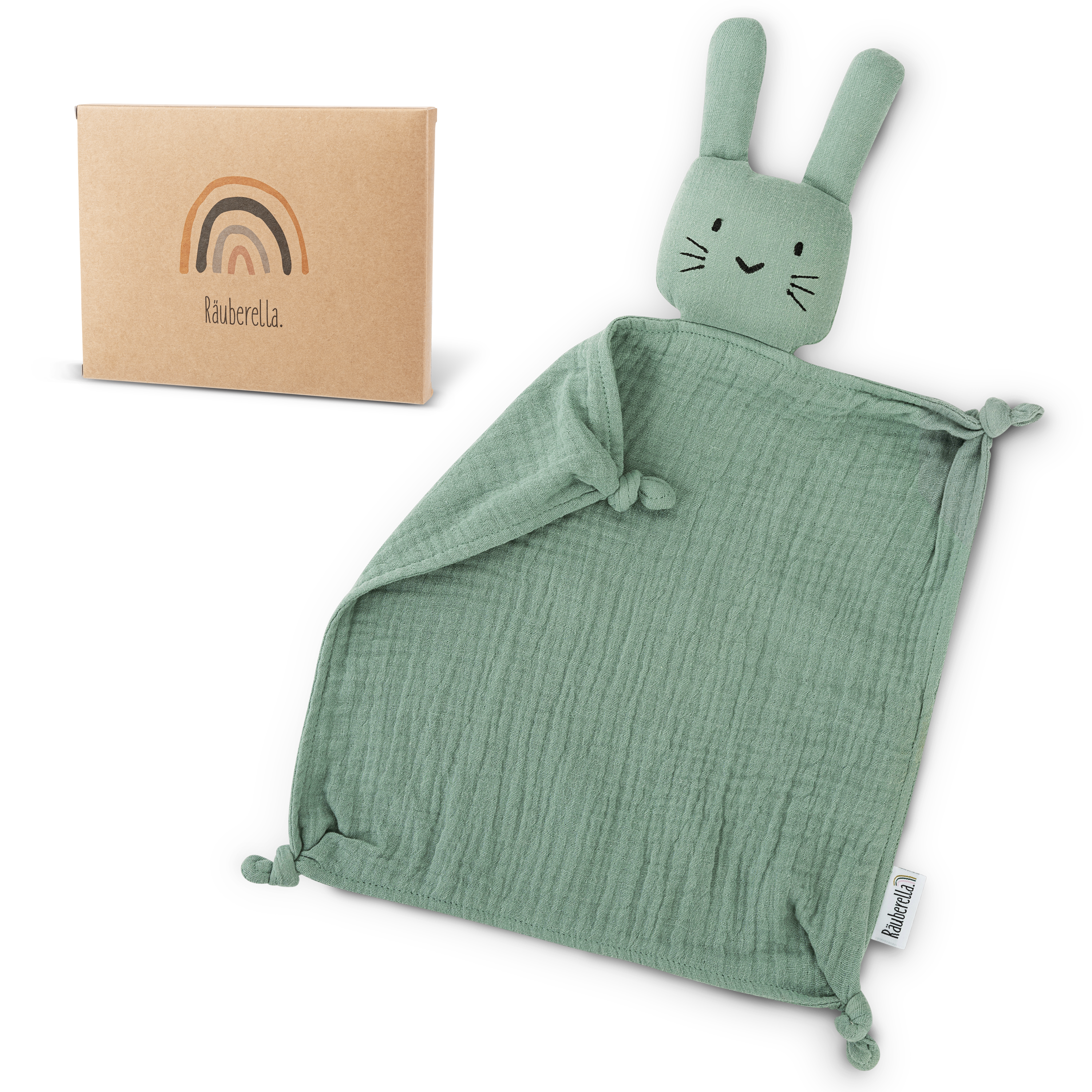 Musselin Schmusetuch Hase Mint
