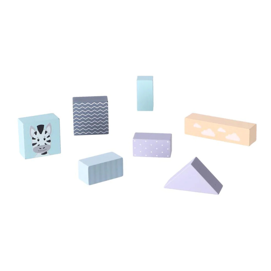 Holz Lauflernwagen mit Bauklötzen Bausteine