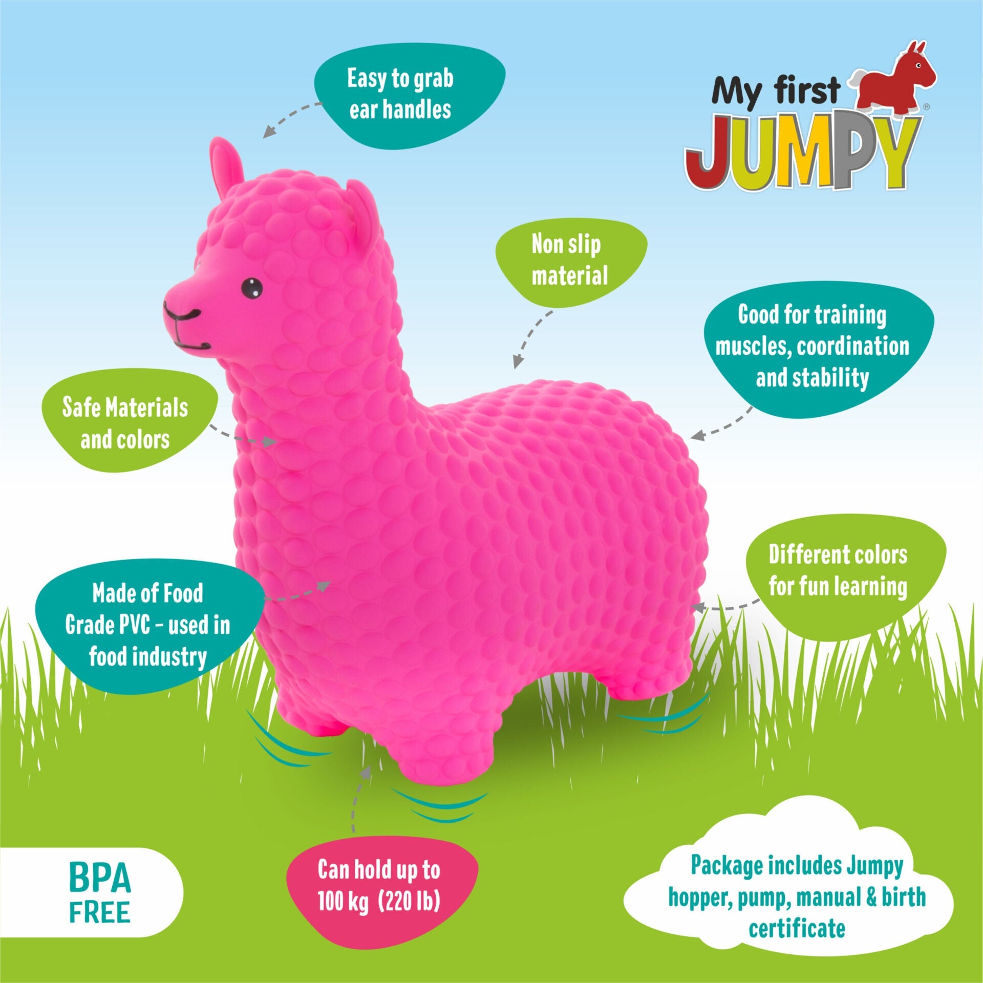Gerardo's Toys - Hüpftier für Kinder | Pink Alpaca