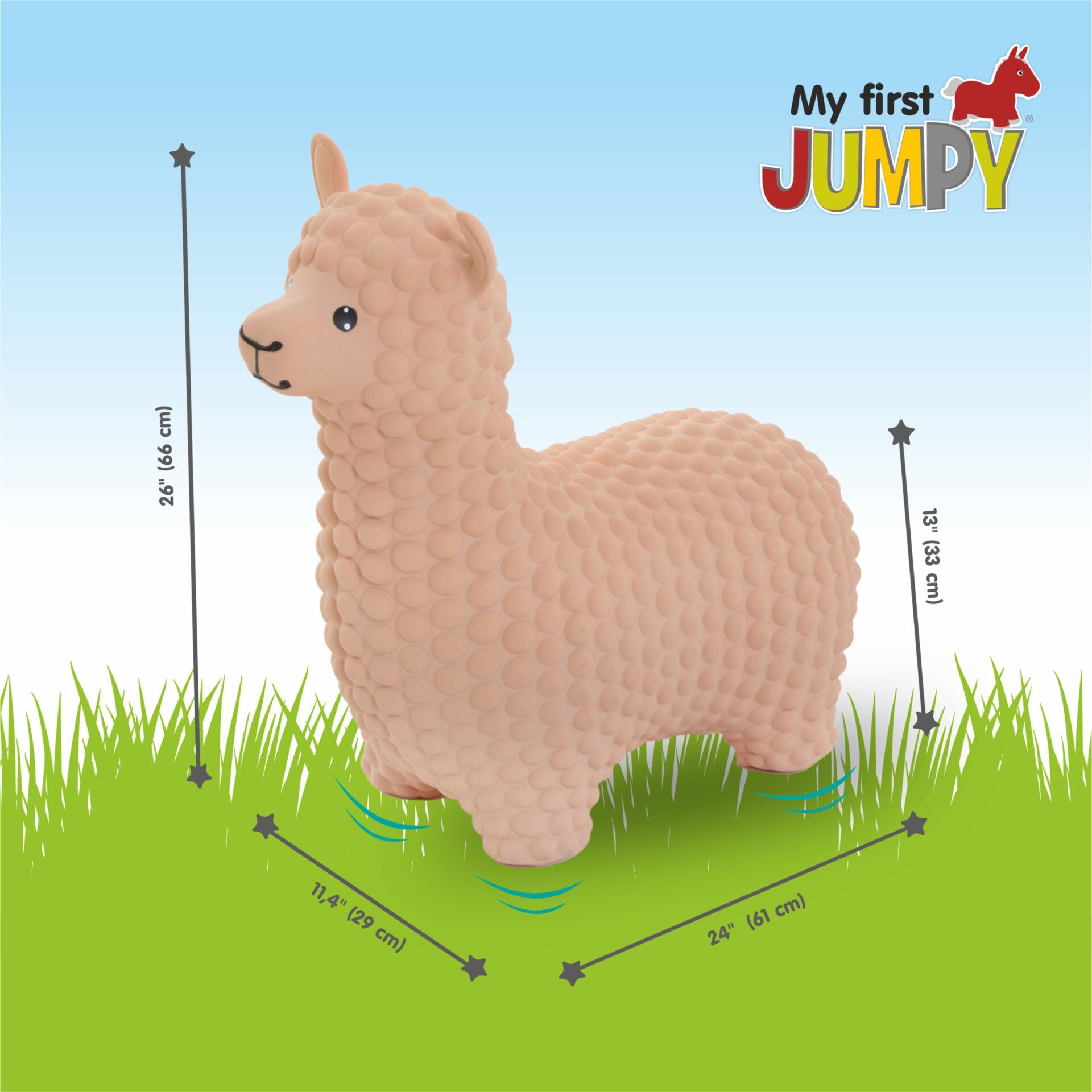 Gerardo's Toys - Hüpftier für Kinder | Beige Alpaca