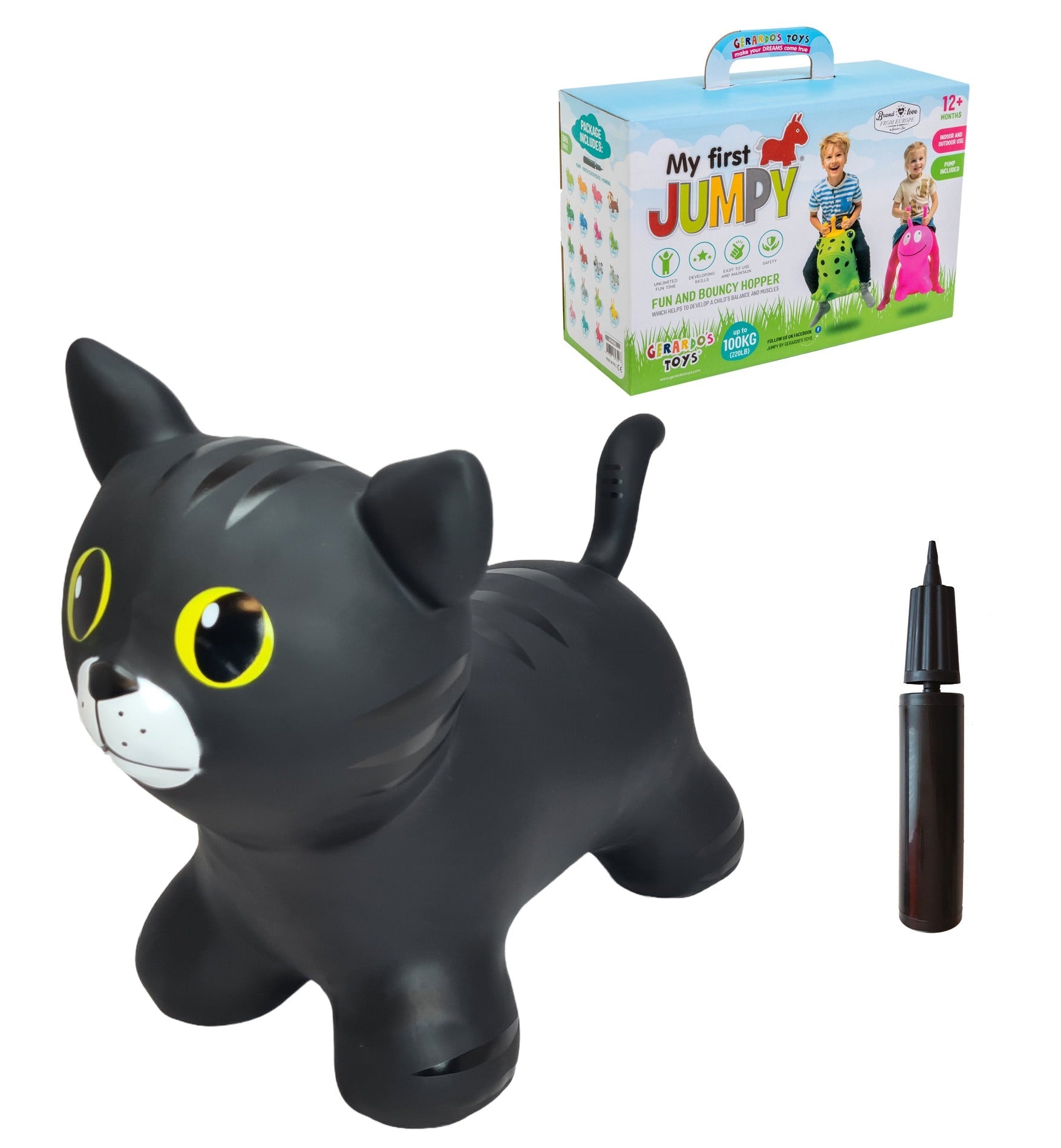 Gerardo's Toys - Hüpftier für Kinder | Black Cat