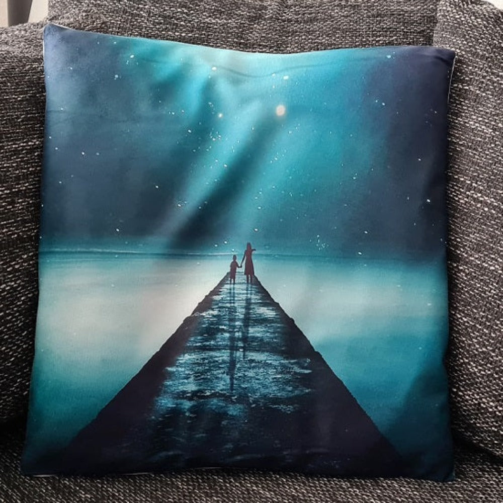 Kissenbezug Brücke ins Jenseits - 45cm x 45cm