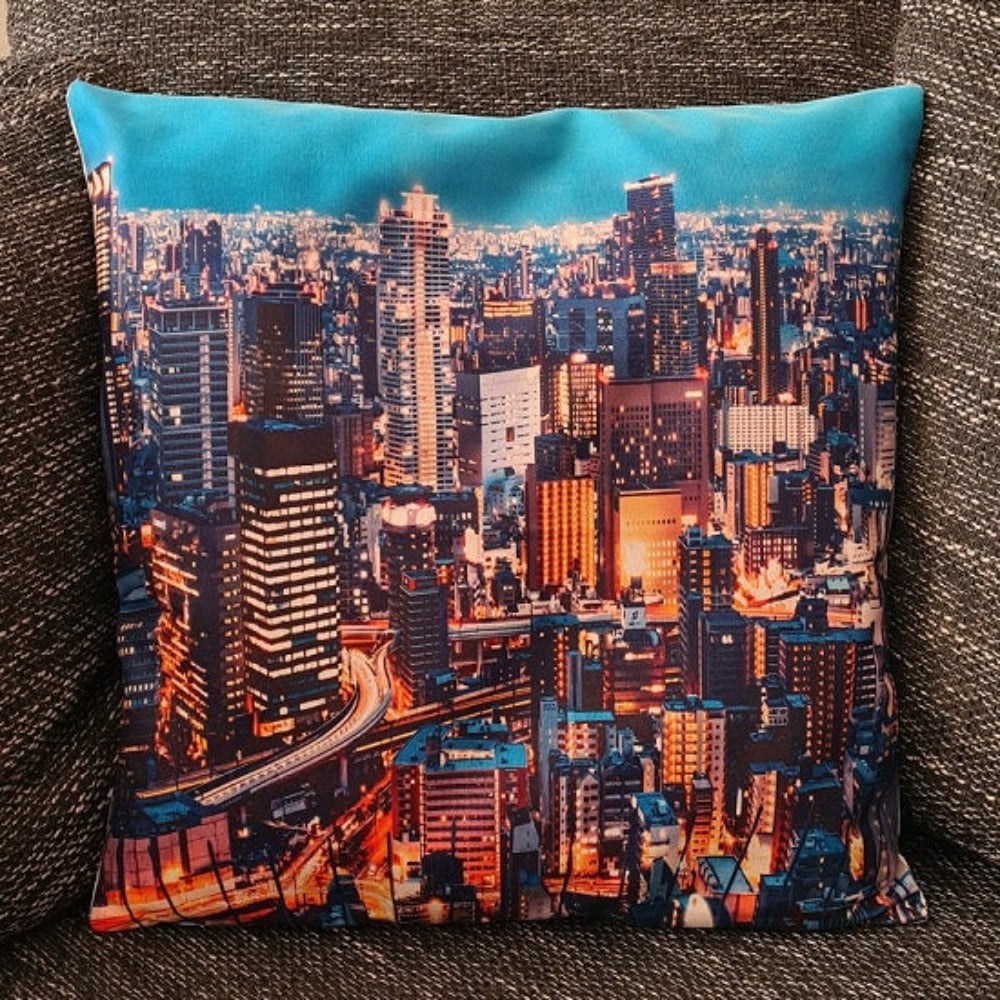 Kissenbezug Japan / Tokyo bei Nacht  - 45cm x 45cm