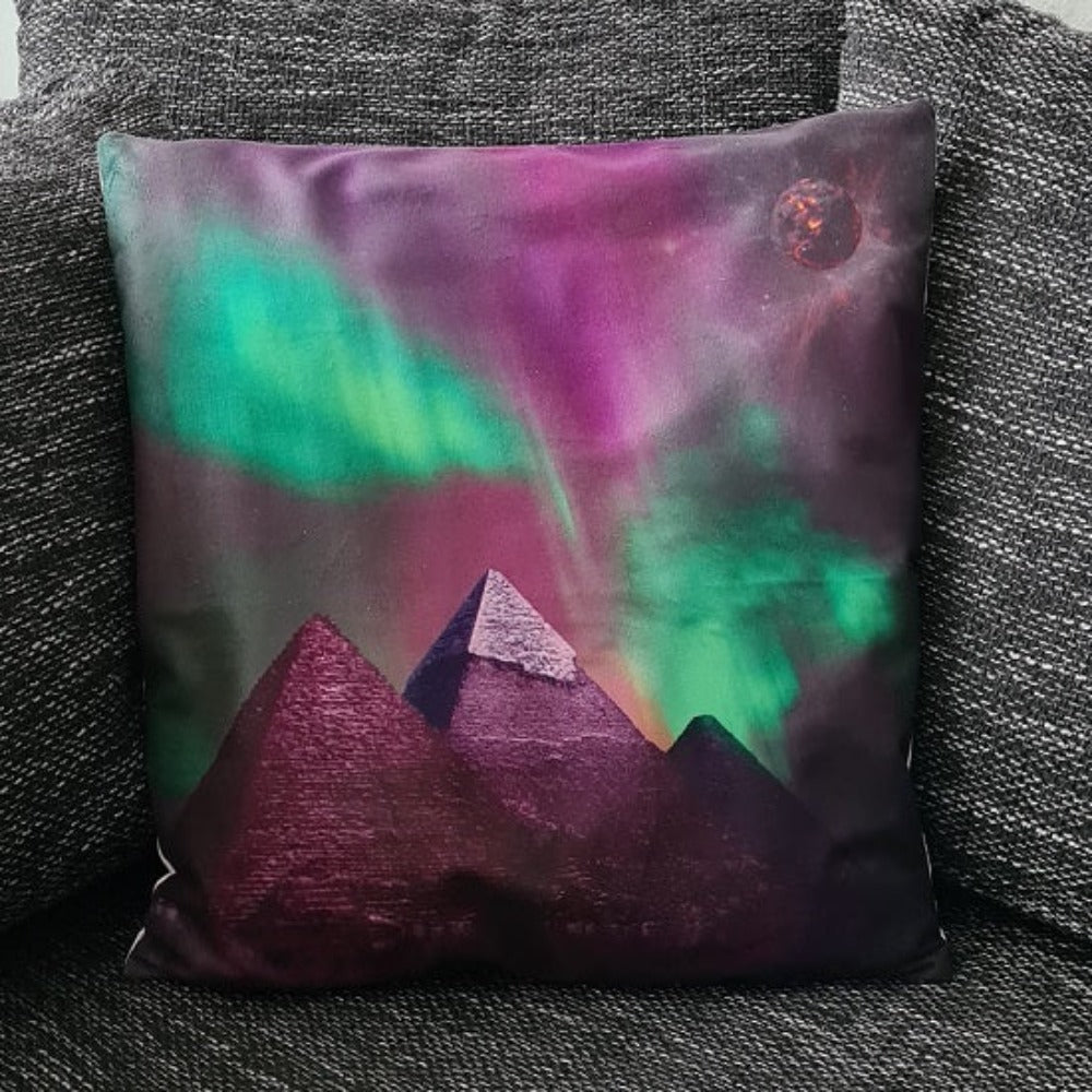 Kissenbezug Ägypten, Pyramiden & Sonnenfinsternis  - 45cm x 45cm
