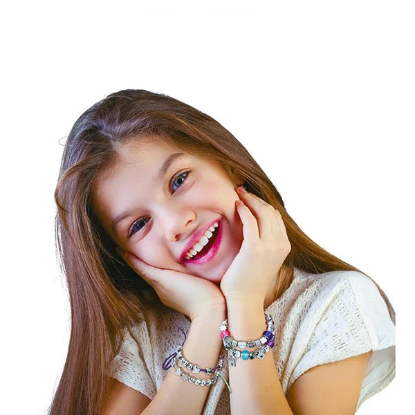 Kinder Armband Set mit Perlen und Schnüre