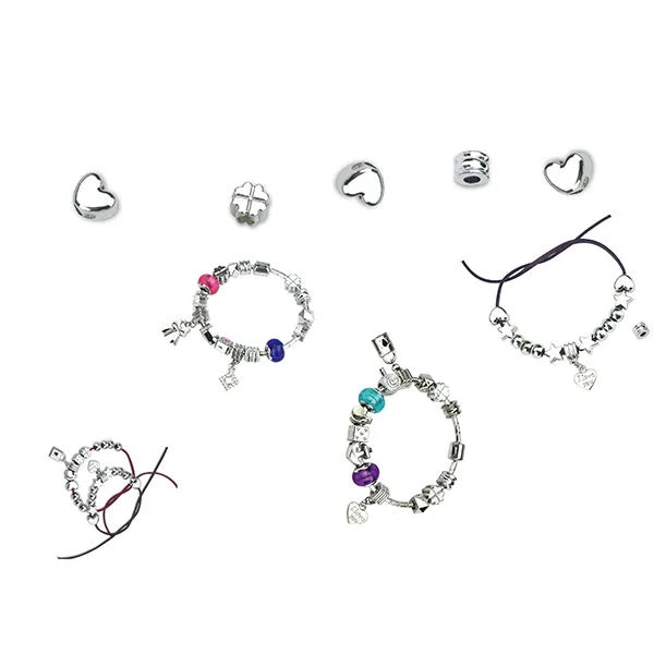 Kinder Armband Set mit Perlen und Schnüre