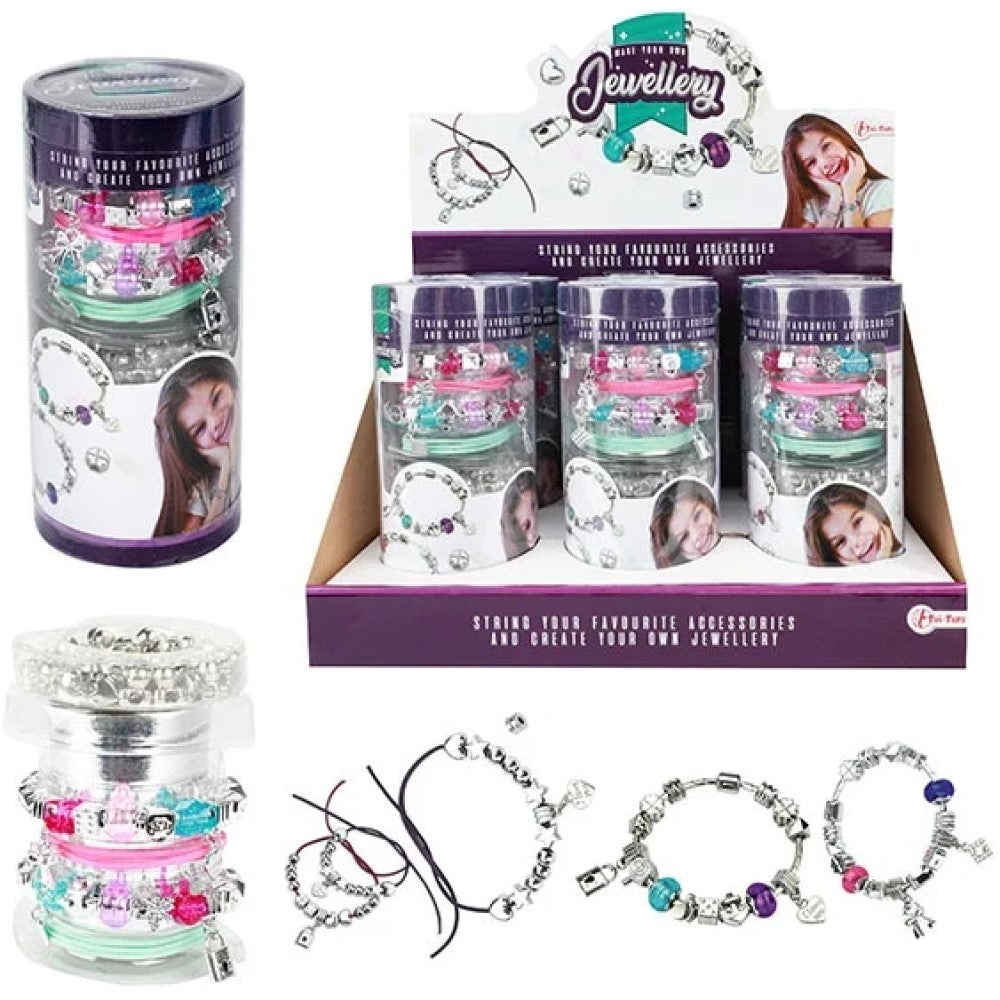 Kinder Armband Set mit Perlen und Schnüre