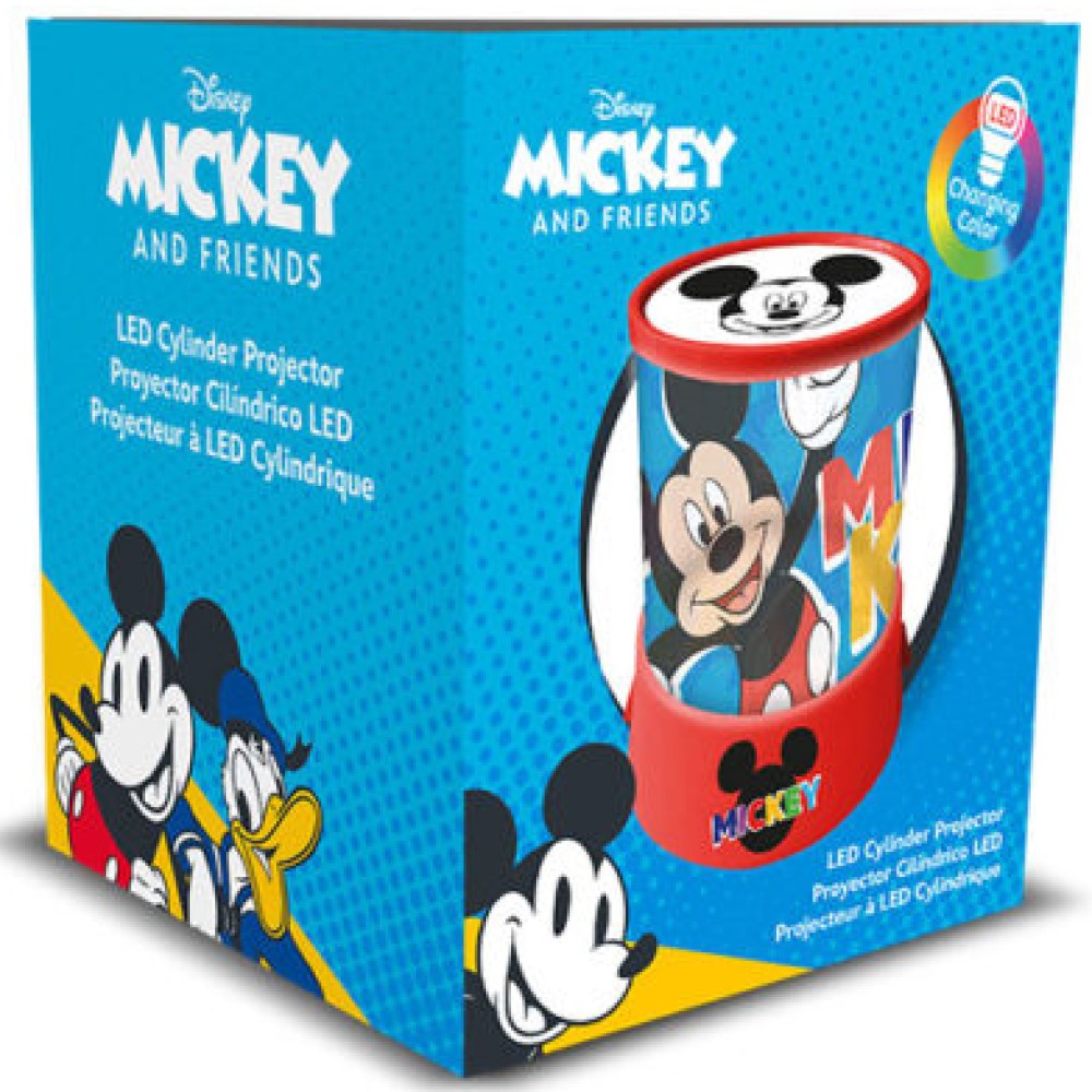 Kinder Projektor als Tischlampe Mickey Mouse Lampe