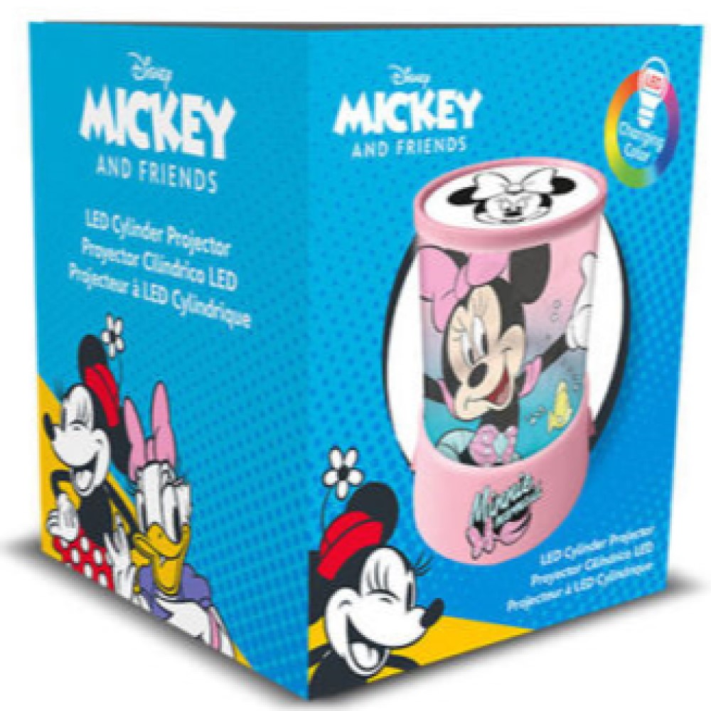 Kinder Projektor als Tischlampe Minnie Mouse Lampe