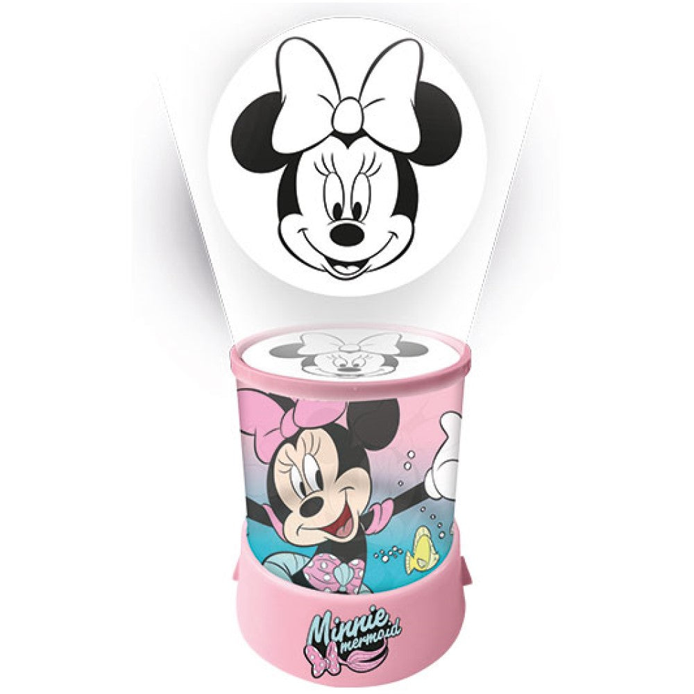 Kinder Projektor als Tischlampe Minnie Mouse Lampe