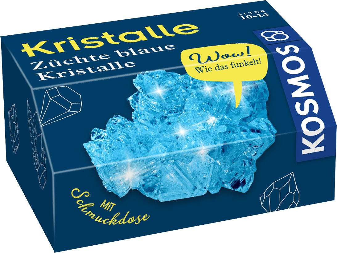 Kristalle blau züchten Experimentierkasten