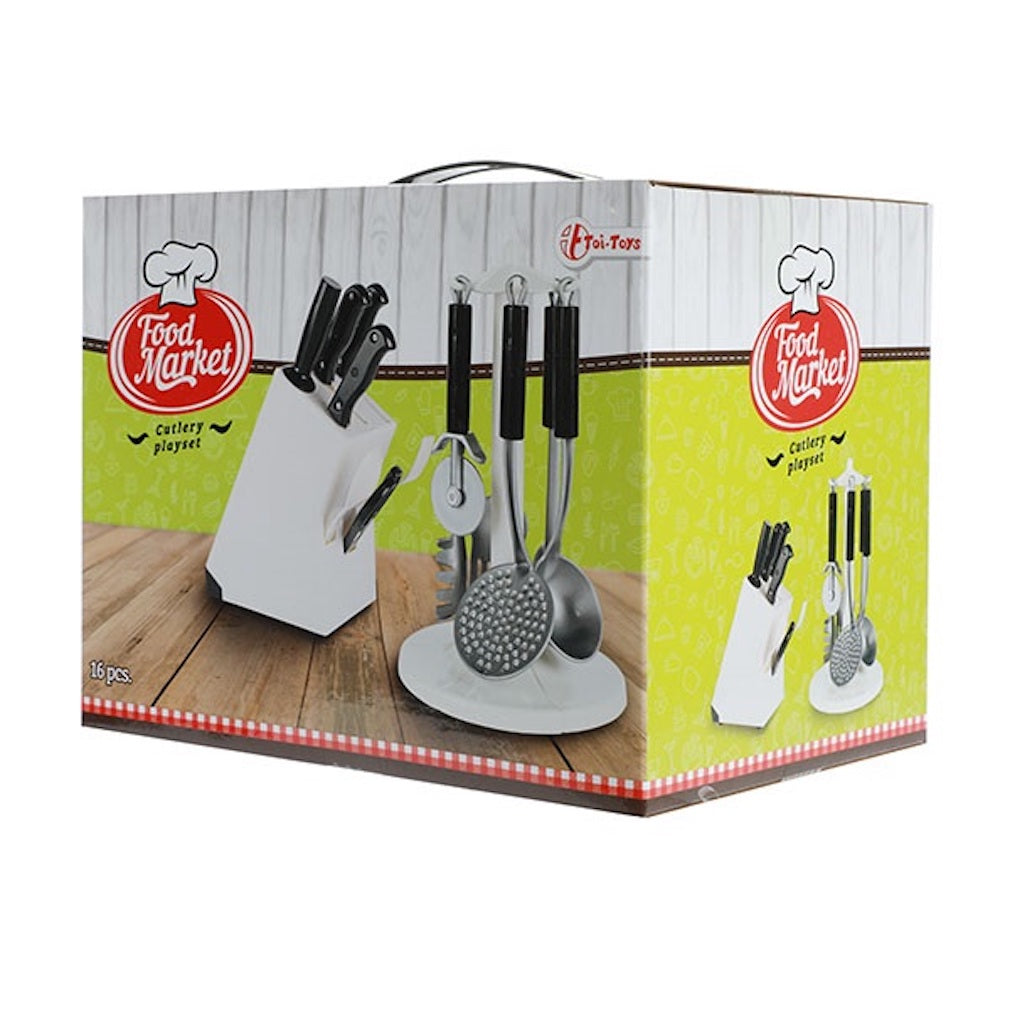 Küchenutensilien und Messerset 16tlg