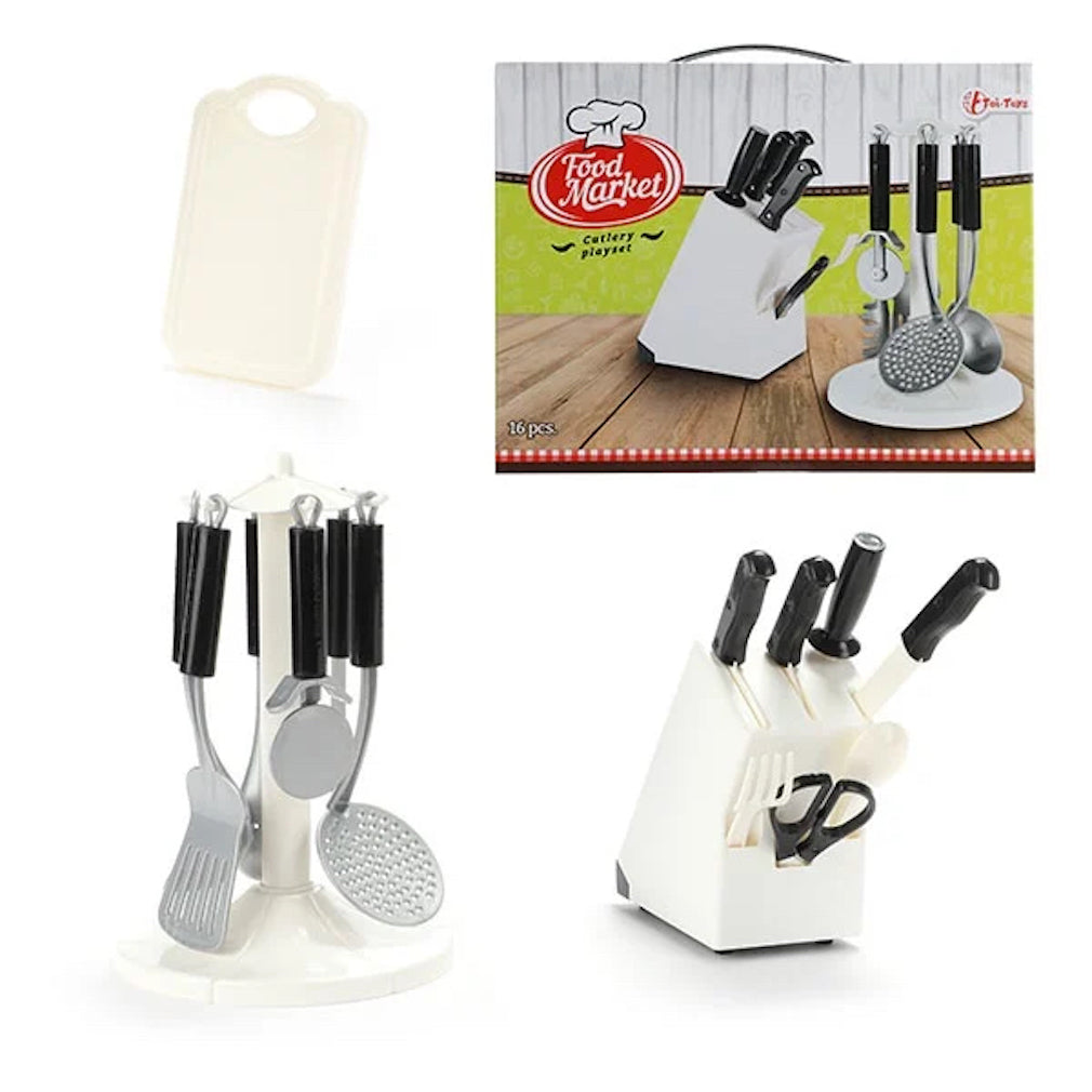 Küchenutensilien und Messerset 16tlg