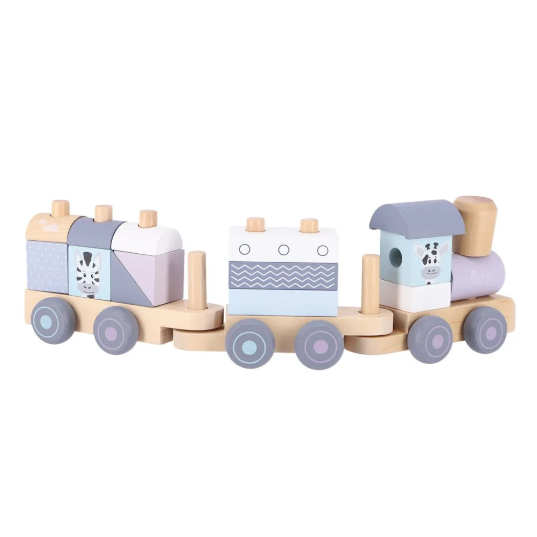 Lokomotive Wagons 15 Blöcke Zug aus Holz Bausteine