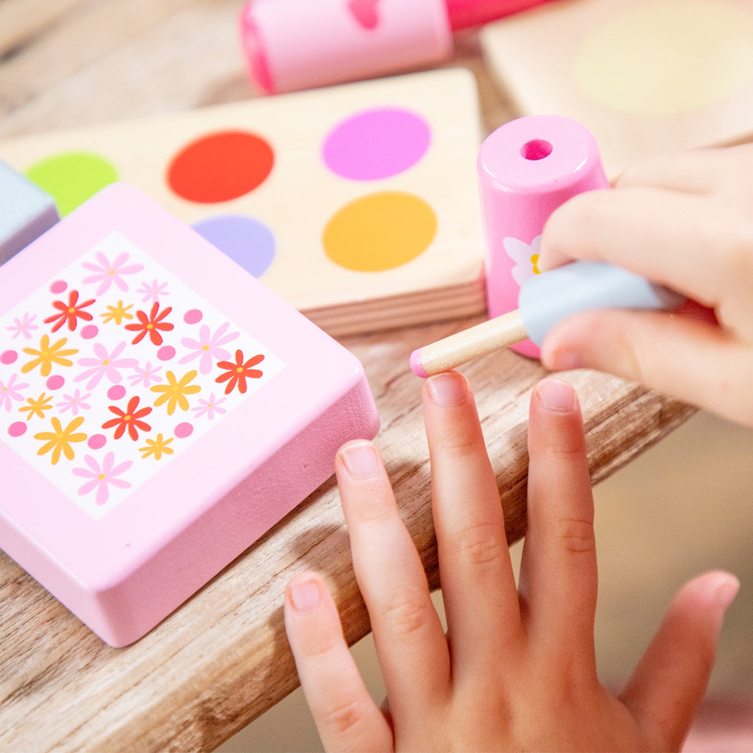 Make Up Spielset für Kinder aus Holz 11 Teile Kinderspielzeug